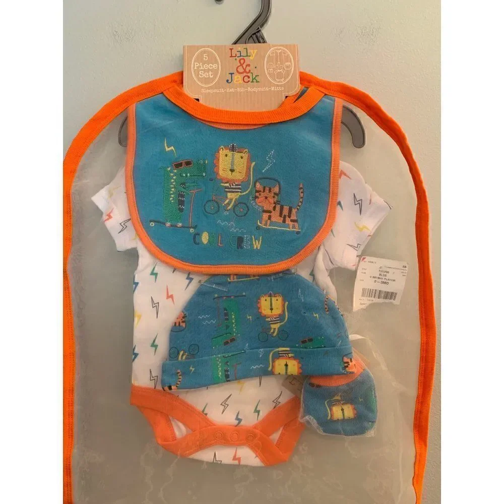 Lily & Jack 5-Piece Newborn Garment Bag Set